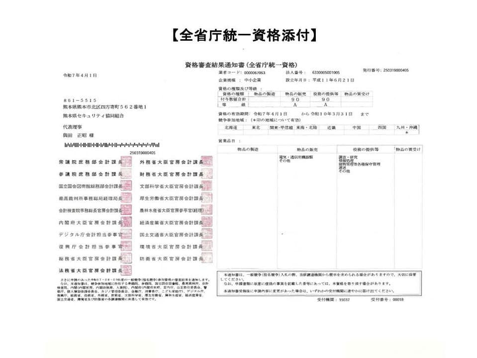 全省庁統一資格